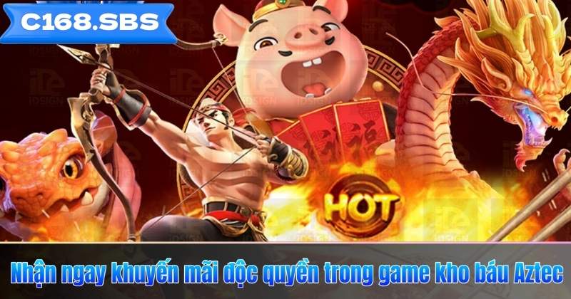 Nhận ngay khuyến mãi độc quyền trong game kho báu Aztec